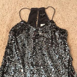 Grey sparkle dress